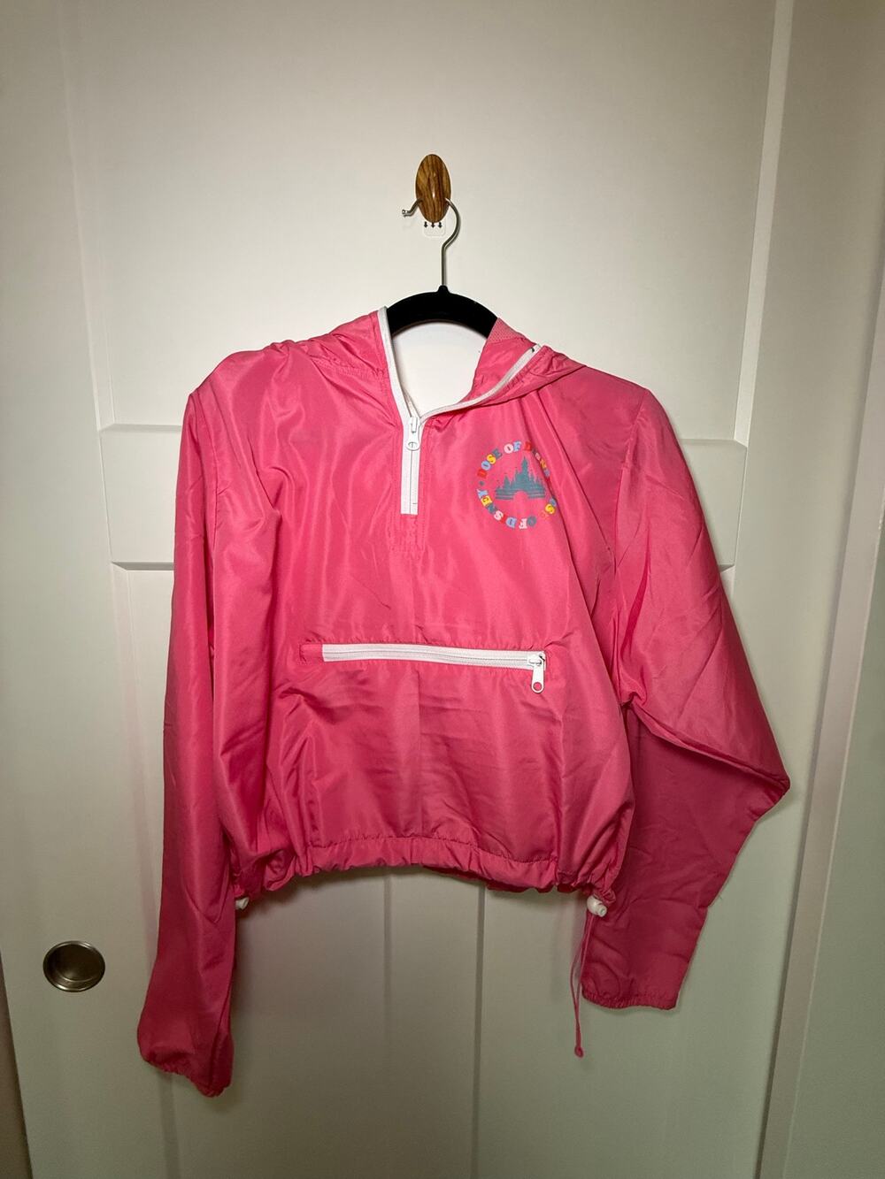 Disney Parks Dose of Disney Pink Windbreaker Jacket Castle Packable Anorak